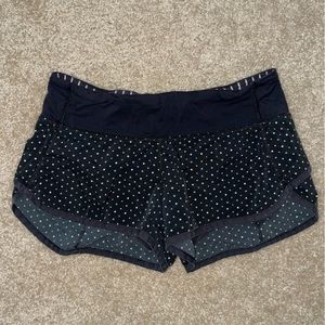 lululemon athletica Black Polka Dot Athletic Shorts